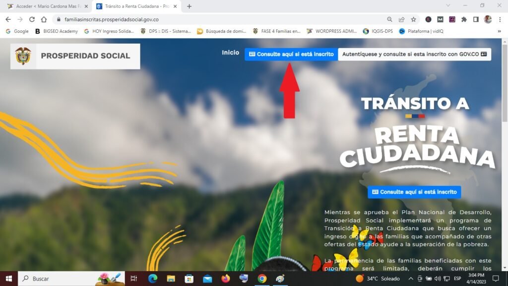 El programa Renta Ciudadana llegará a Colombia en 2023