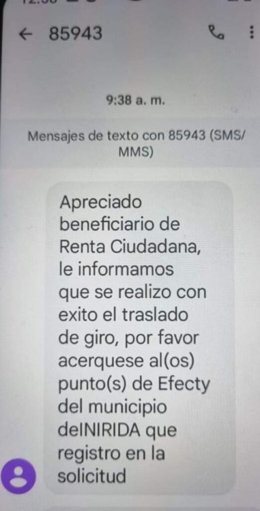 Banco Agrario Confirma que los Traslados de Giro Ya Fueron Efectivos