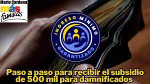 Ingreso Mínimo Garantizado: así puedes recibir el subsidio de 500 mil por damnificados