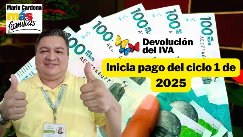 Pagos de la Devolución del IVA 2025: ciclo 1 ya inició