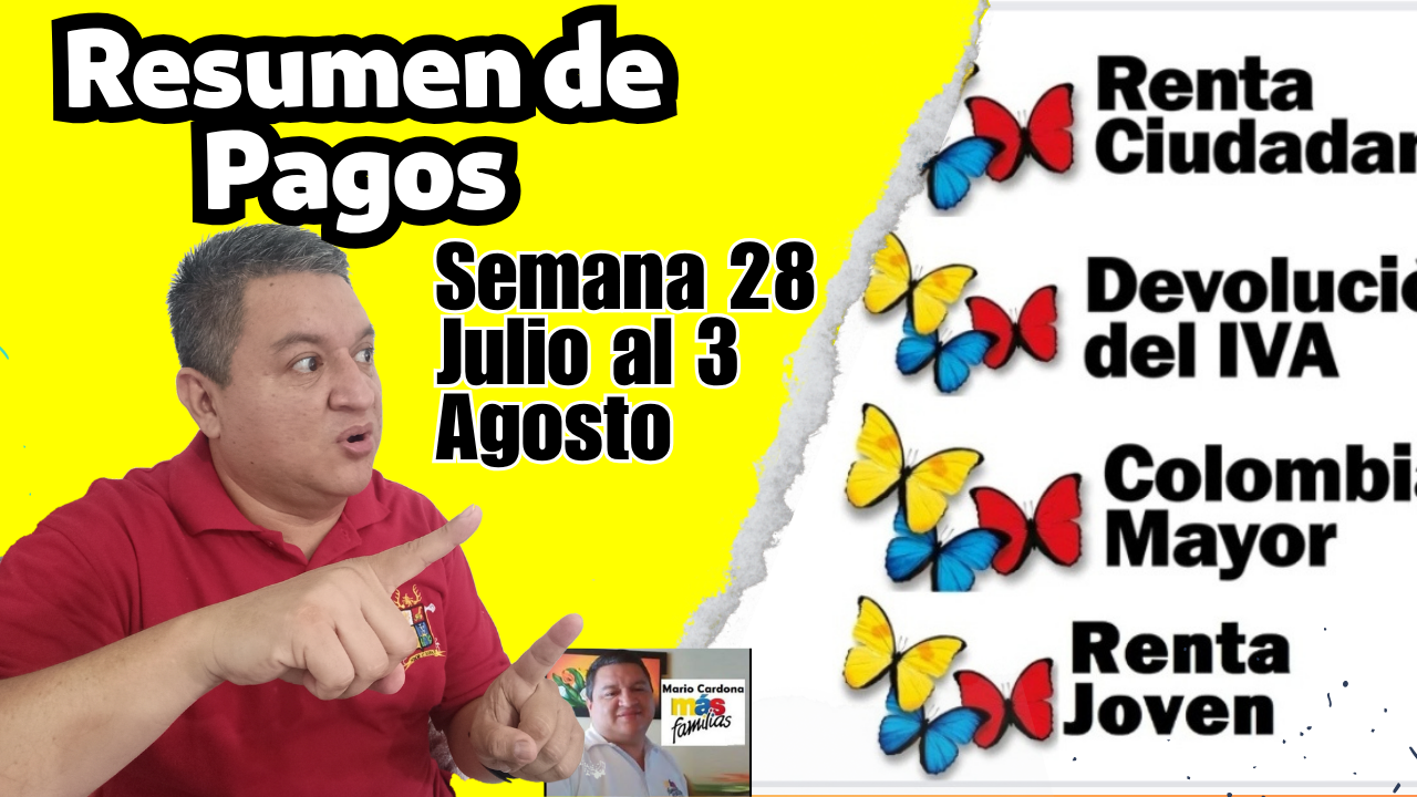 Resumen de Pagos del 28 de Julio al 3 de Agosto de 2025