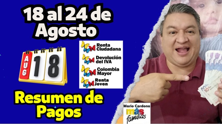 Resumen de Pagos del 18 al 24 de agosto de 2025