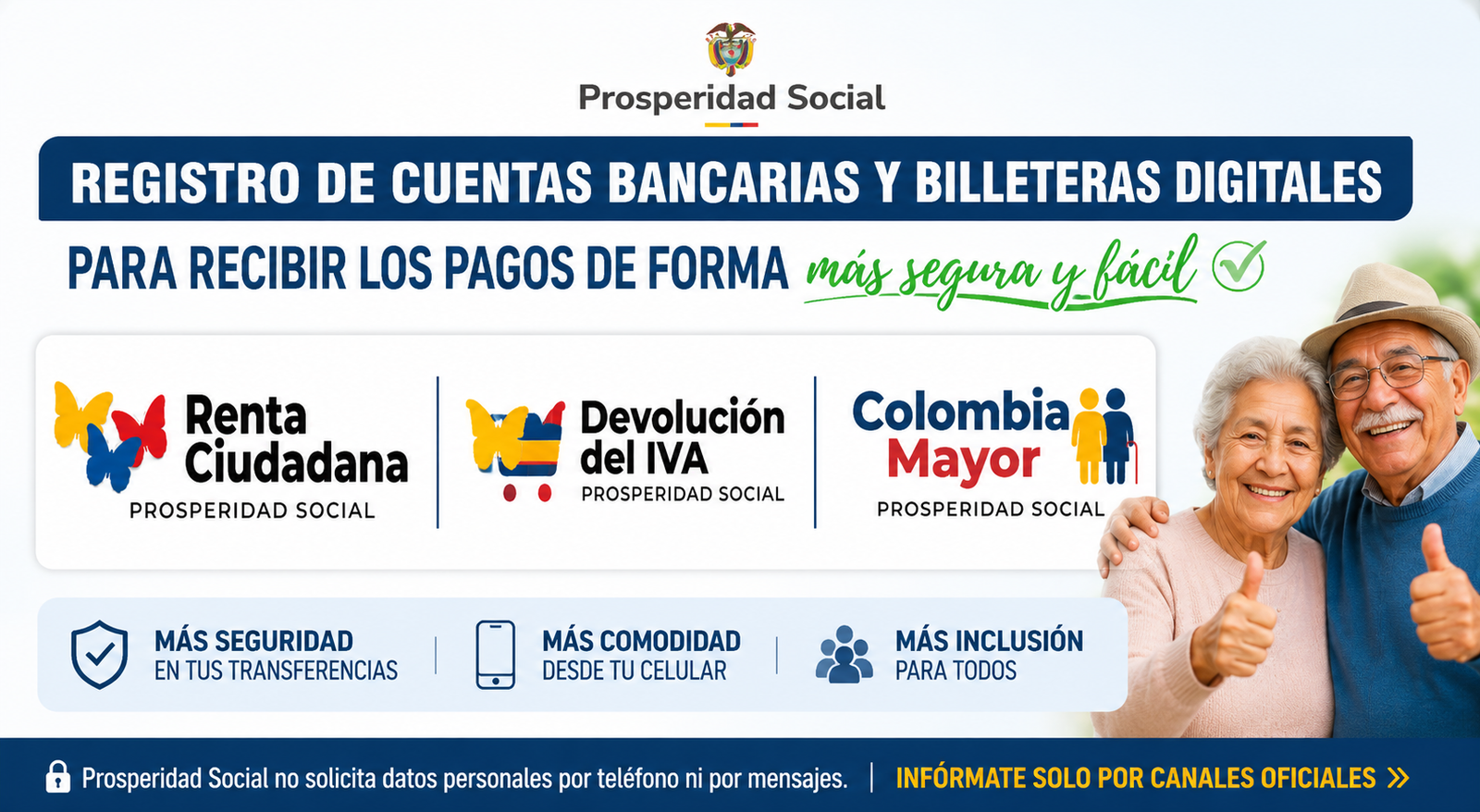 Colombia Mayor 2026: Registro de Cuentas Bancarias y Billeteras Digitales