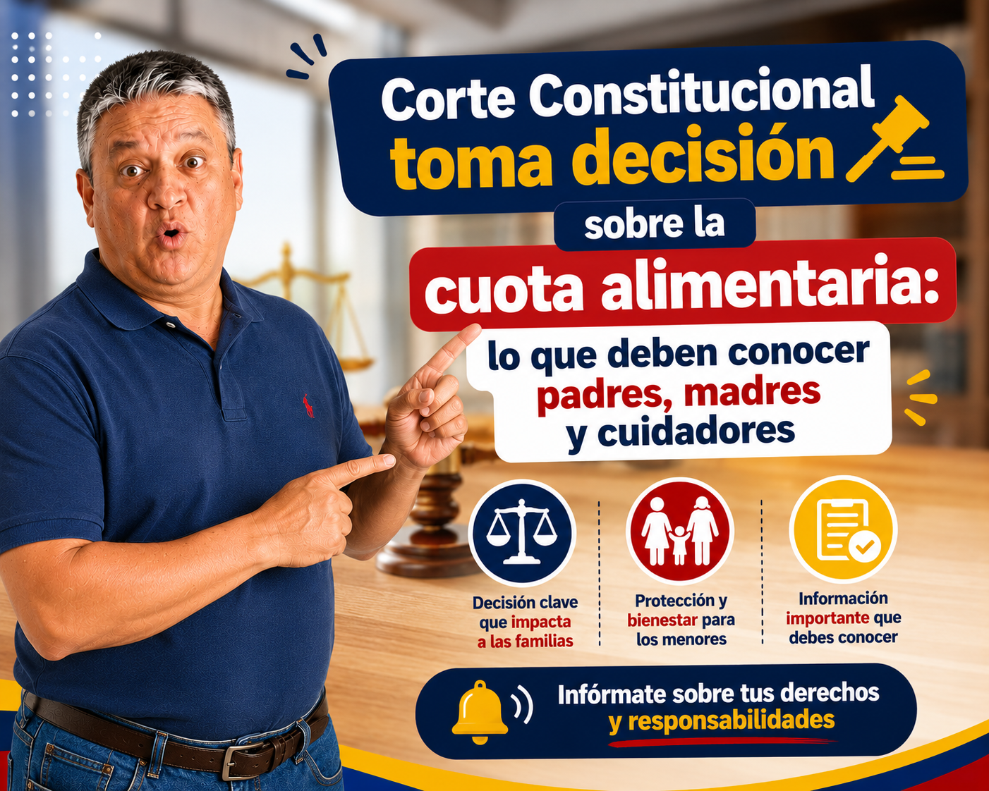Corte Constitucional toma decisión sobre la cuota alimentaria: lo que deben conocer padres, madres y cuidadores