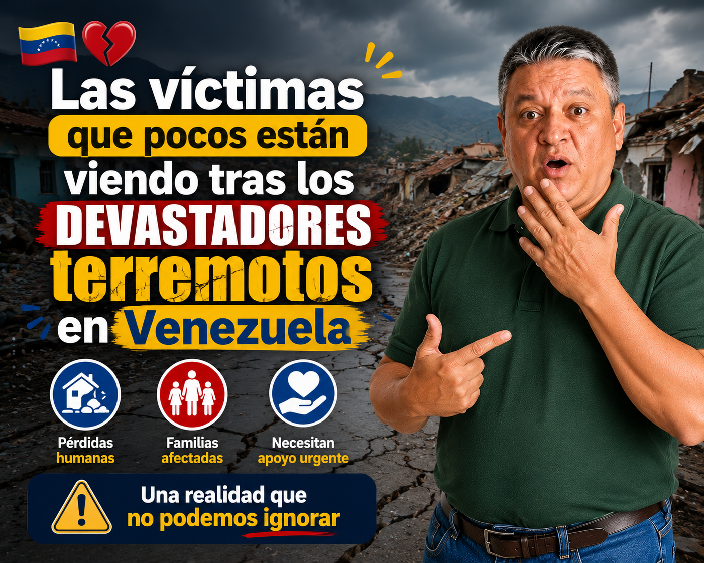 🇻🇪💔 Las víctimas que pocos están viendo tras los devastadores terremotos en Venezuela