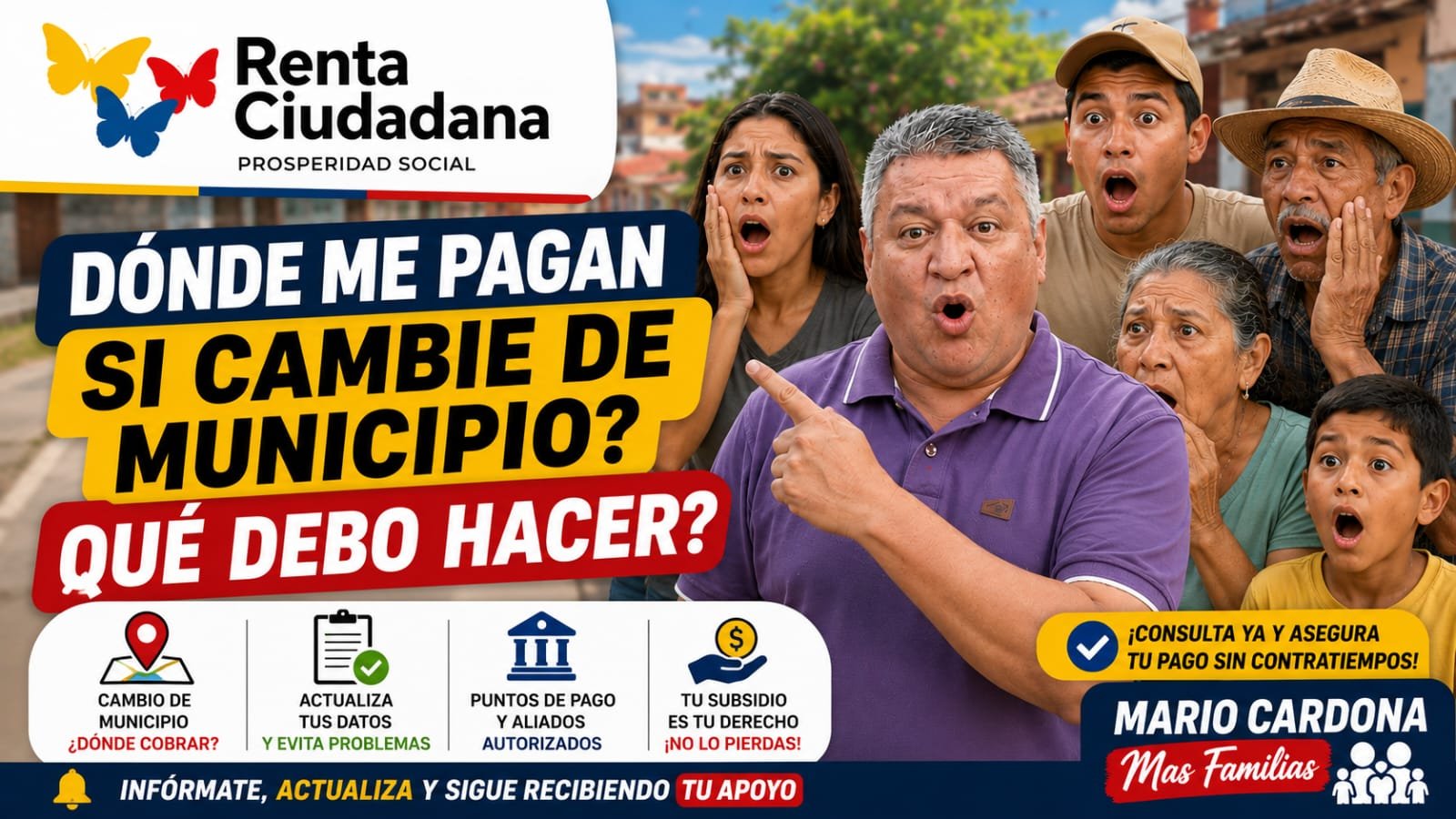 ¿Cambió de municipio? Así puede actualizar sus datos en Renta Ciudadana y evitar inconvenientes con sus pagos?