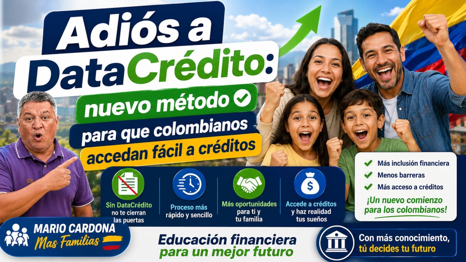 ¡Adiós a Datacrédito y centrales de riesgo! Confirman nuevo modelo para que más colombianos accedan fácilmente a dinero.