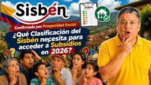 Confirmado por Prosperidad Social: ¿Qué clasificación del Sisbén necesita para acceder a subsidios en 2026?