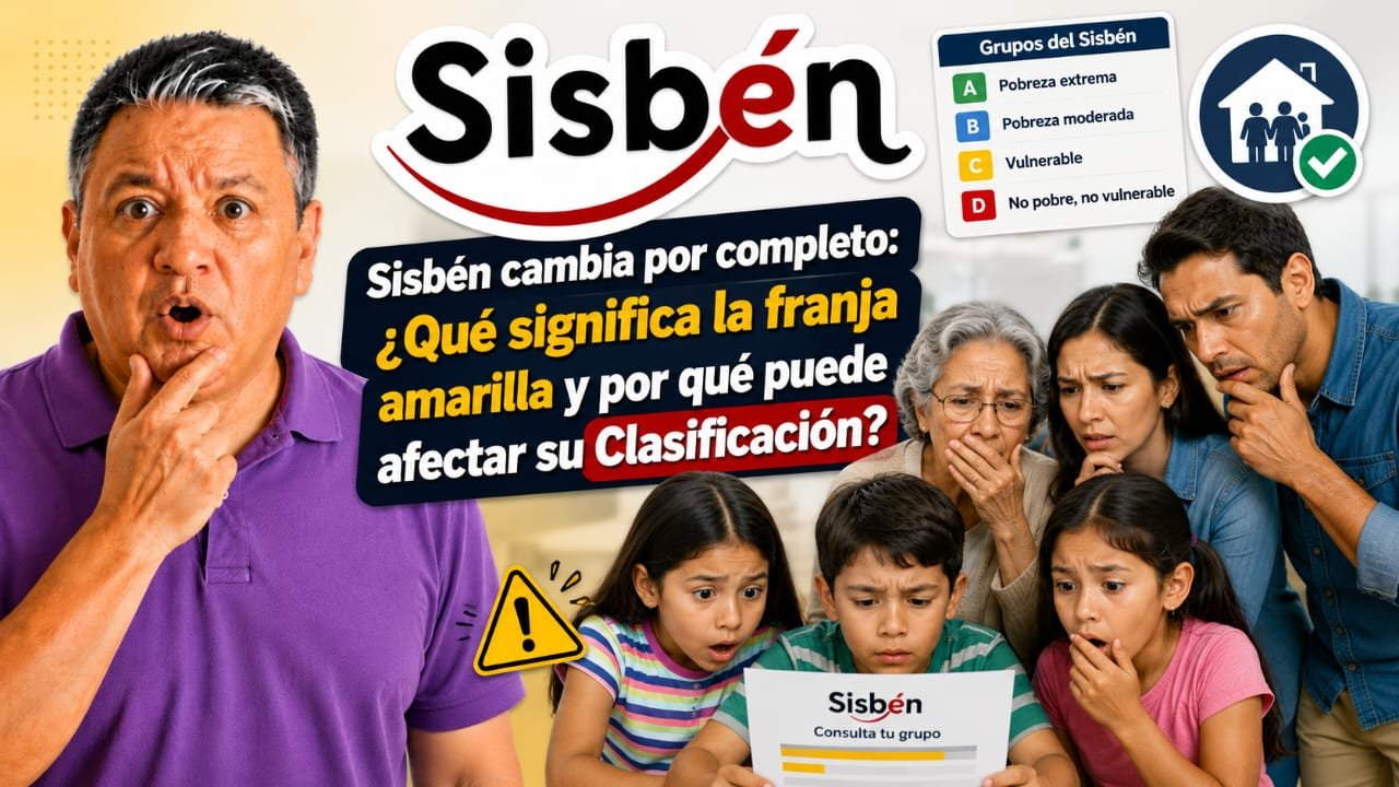 Sisbén cambia por completo: ¿Qué significa la franja amarilla y por qué puede afectar su clasificación?