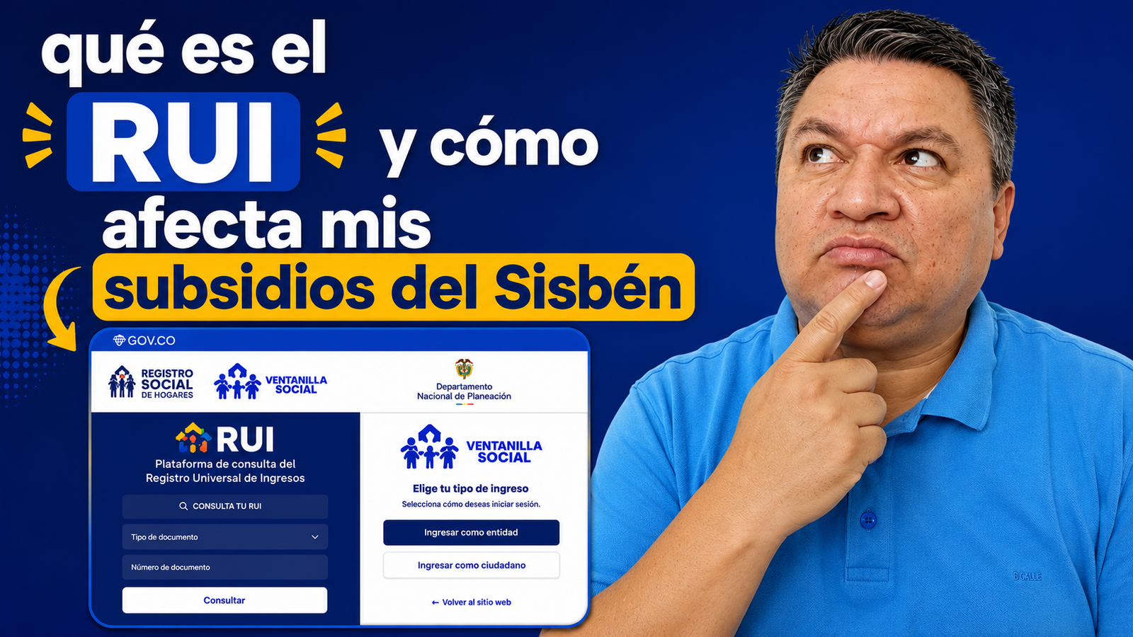 QUE ES EL RUI Y COMO AFECTA MI SISBEN