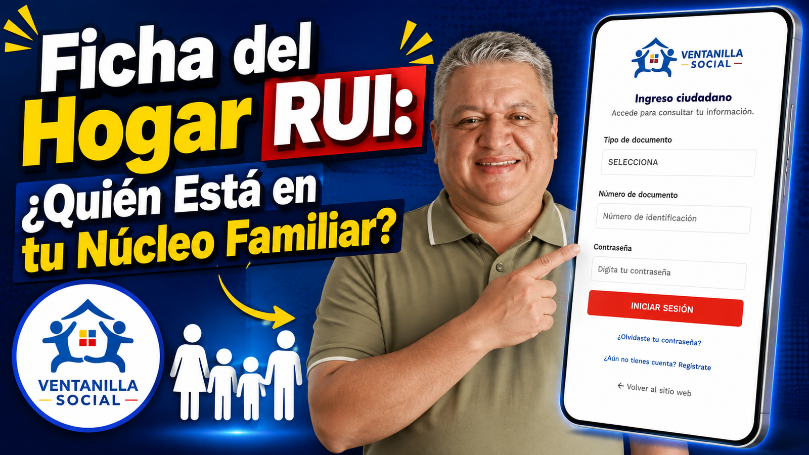 Ficha del Hogar RUI: ¿Quién Está en tu Núcleo Familiar?