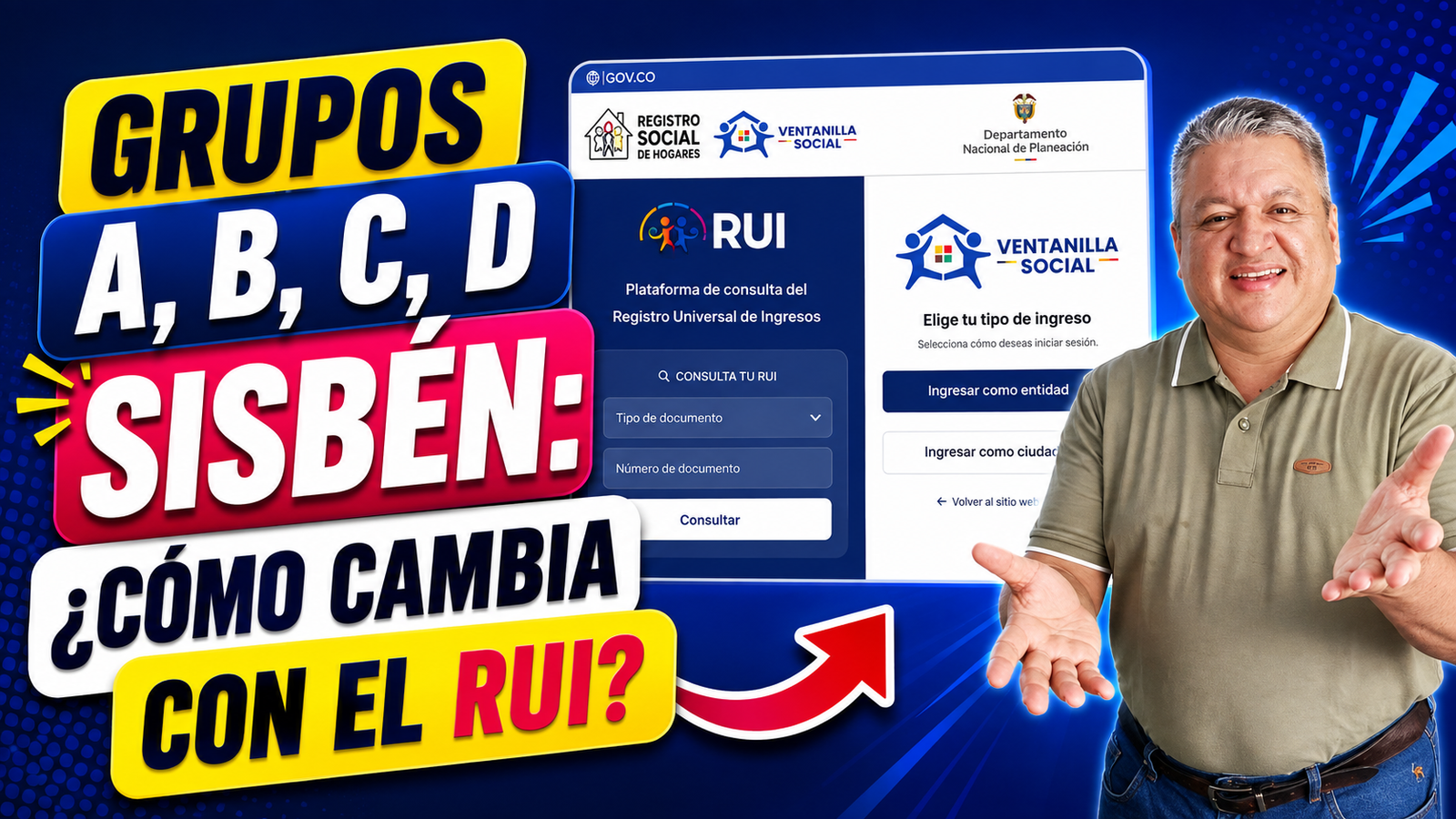 Grupos A, B, C, D del Sisbén ¿Cómo Cambia tu Clasificación con el RUI
