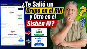 ¿Te Salió un Grupo en el RUI y Otro en el Sisbén IV?